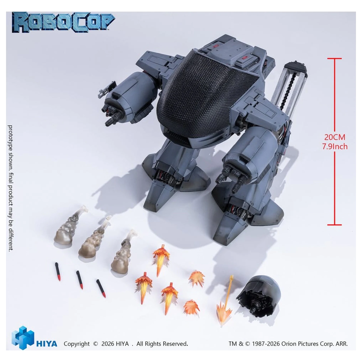 Robocop Exquisite Super Series Action Figur 1/12 ED-209 20 cm Produktfoto