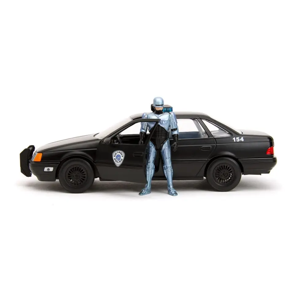 Robocop Hollywood Rides Diecast Modell 1/24 1986 Ford Taurus mit Robocop Figur Produktfoto