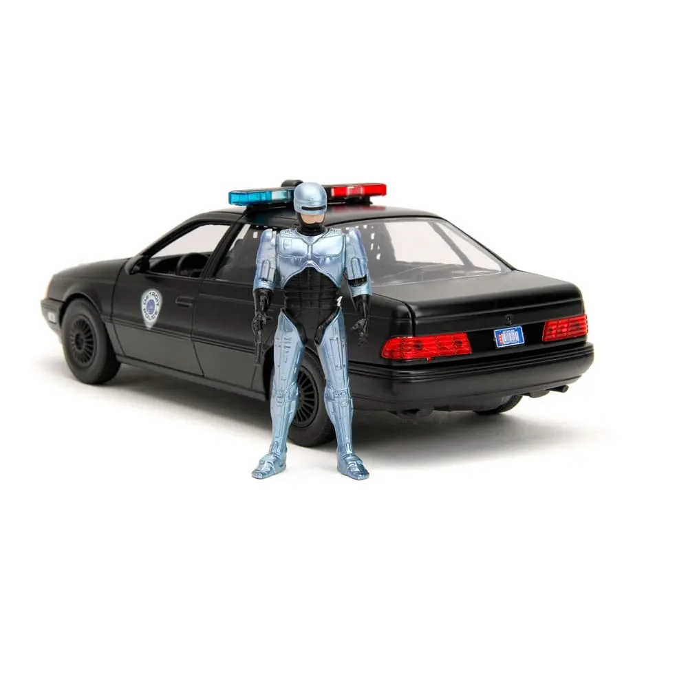 Robocop Hollywood Rides Diecast Modell 1/24 1986 Ford Taurus mit Robocop Figur Produktfoto