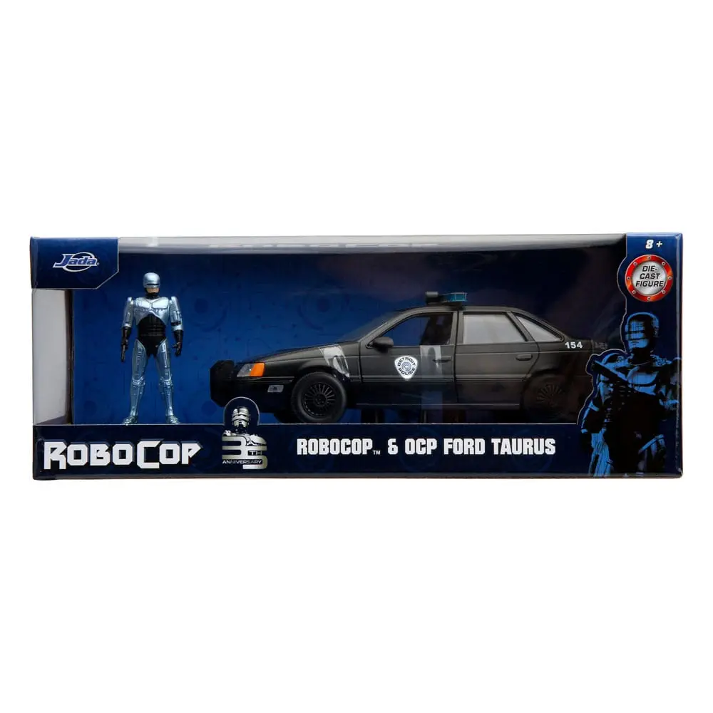 Robocop Hollywood Rides Diecast Modell 1/24 1986 Ford Taurus mit Robocop Figur Produktfoto