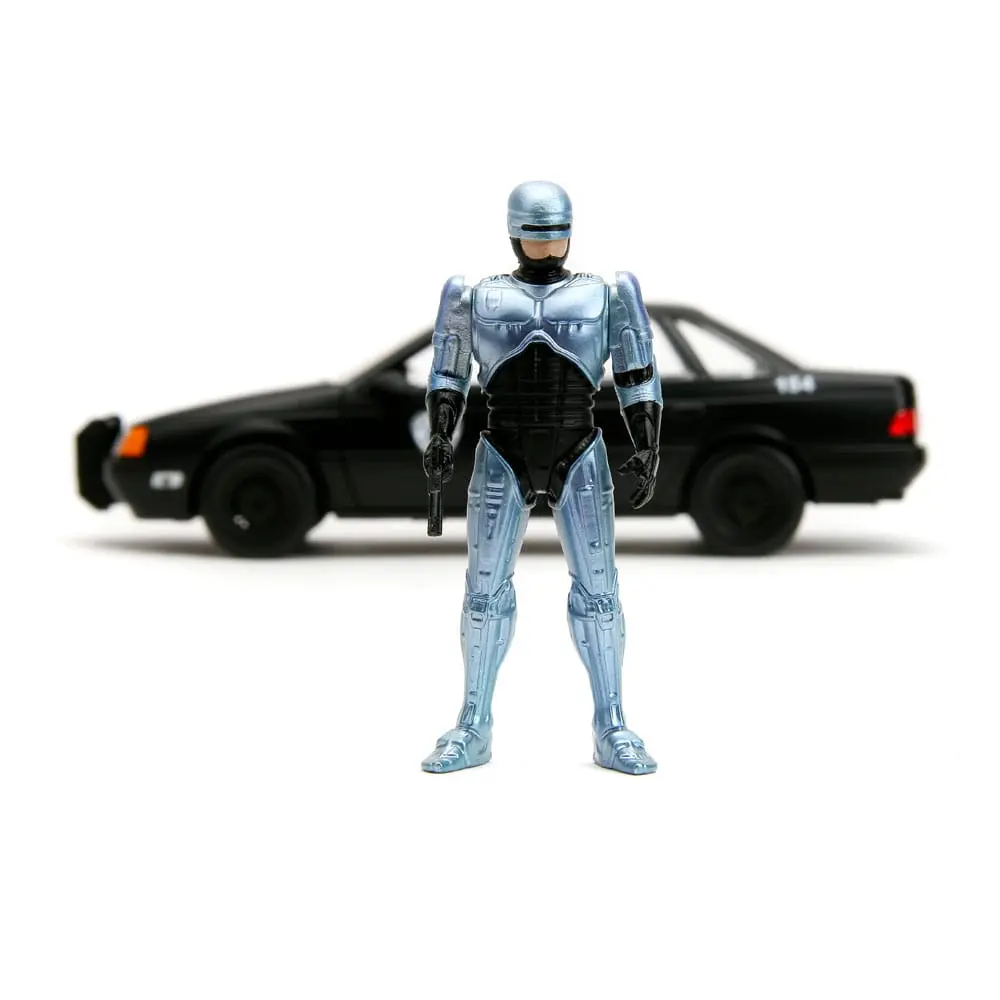 Robocop Hollywood Rides Diecast Modell 1/24 1986 Ford Taurus mit Robocop Figur Produktfoto