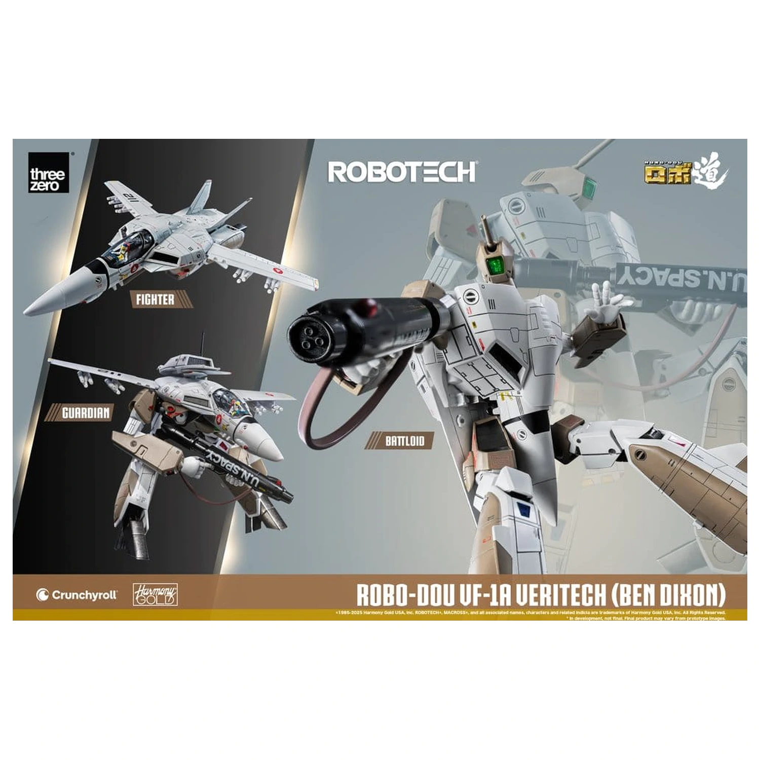 Robotech Actionfigur ROBO-DOU VF-1A Veritech (Ben Dixon) 20 cm Produktfoto