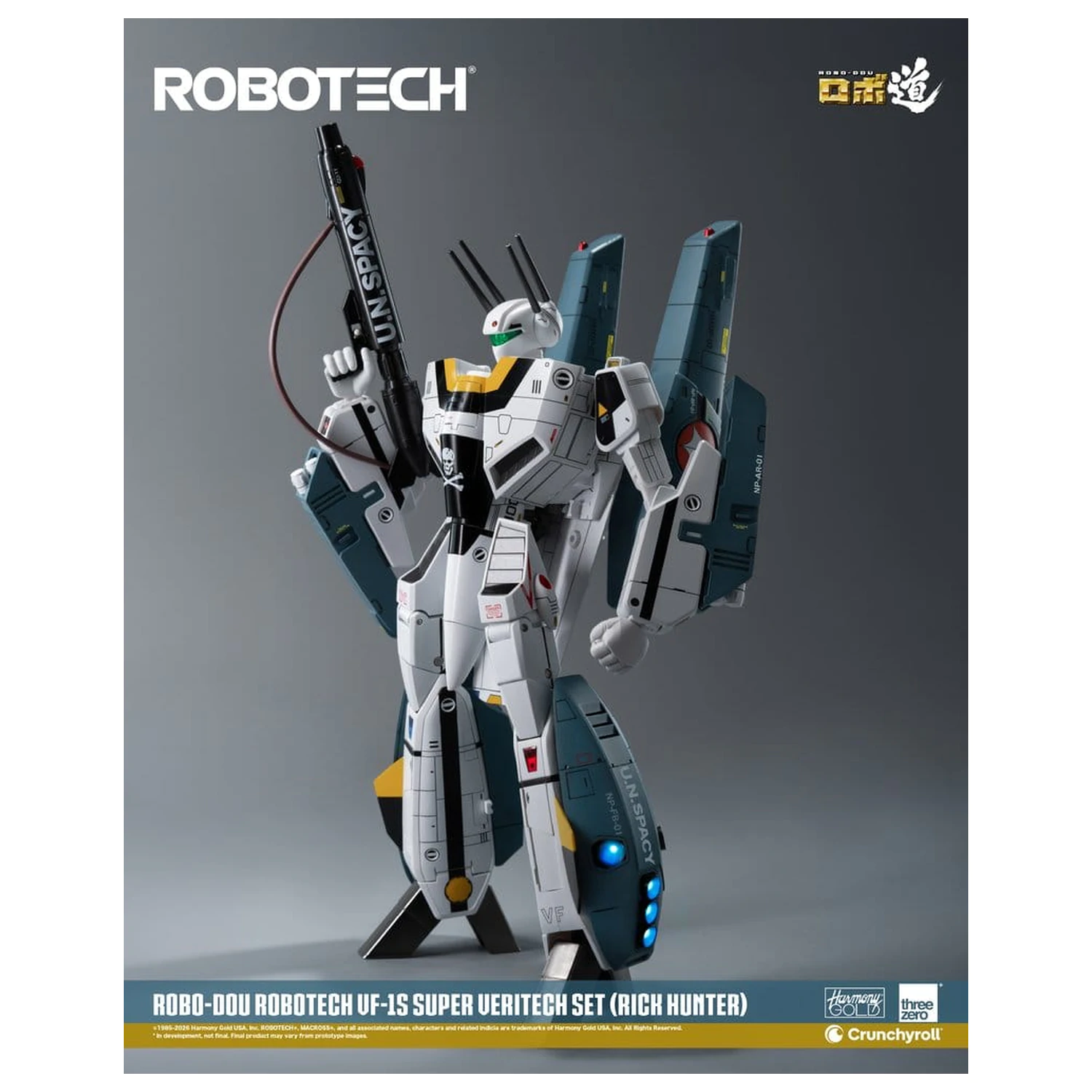 Robotech Robo-Dou Actionfigur VF-1S Super Veritech Set (Rick Hunter) 20 cm Produktfoto
