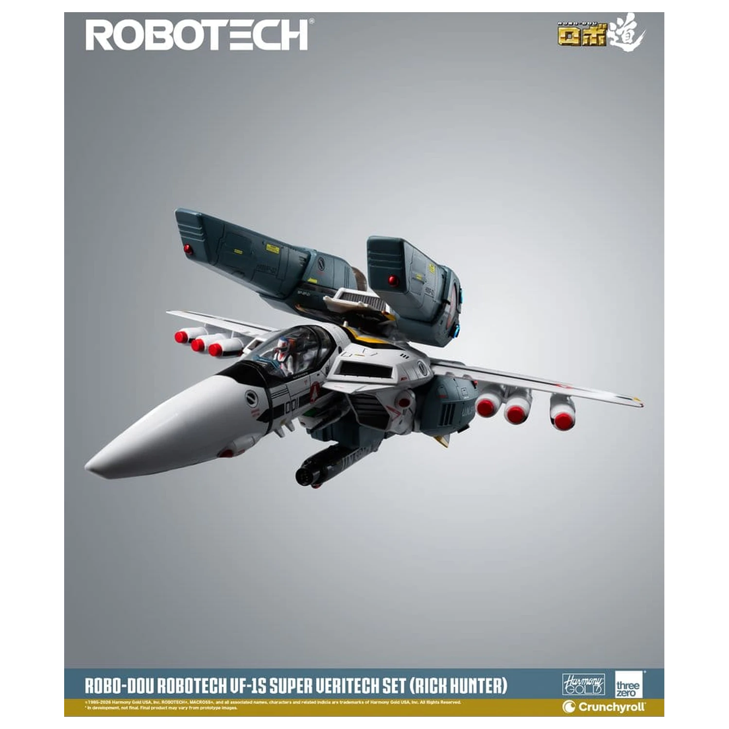 Robotech Robo-Dou Actionfigur VF-1S Super Veritech Set (Rick Hunter) 20 cm Produktfoto