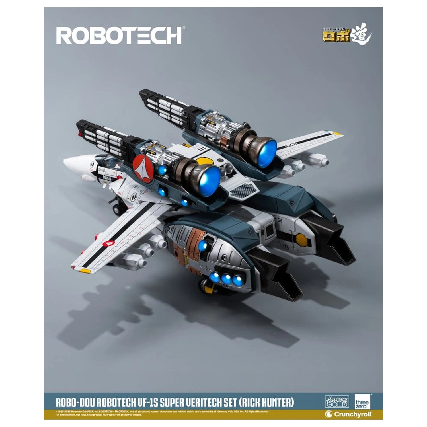 Robotech Robo-Dou Actionfigur VF-1S Super Veritech Set (Rick Hunter) 20 cm Produktfoto