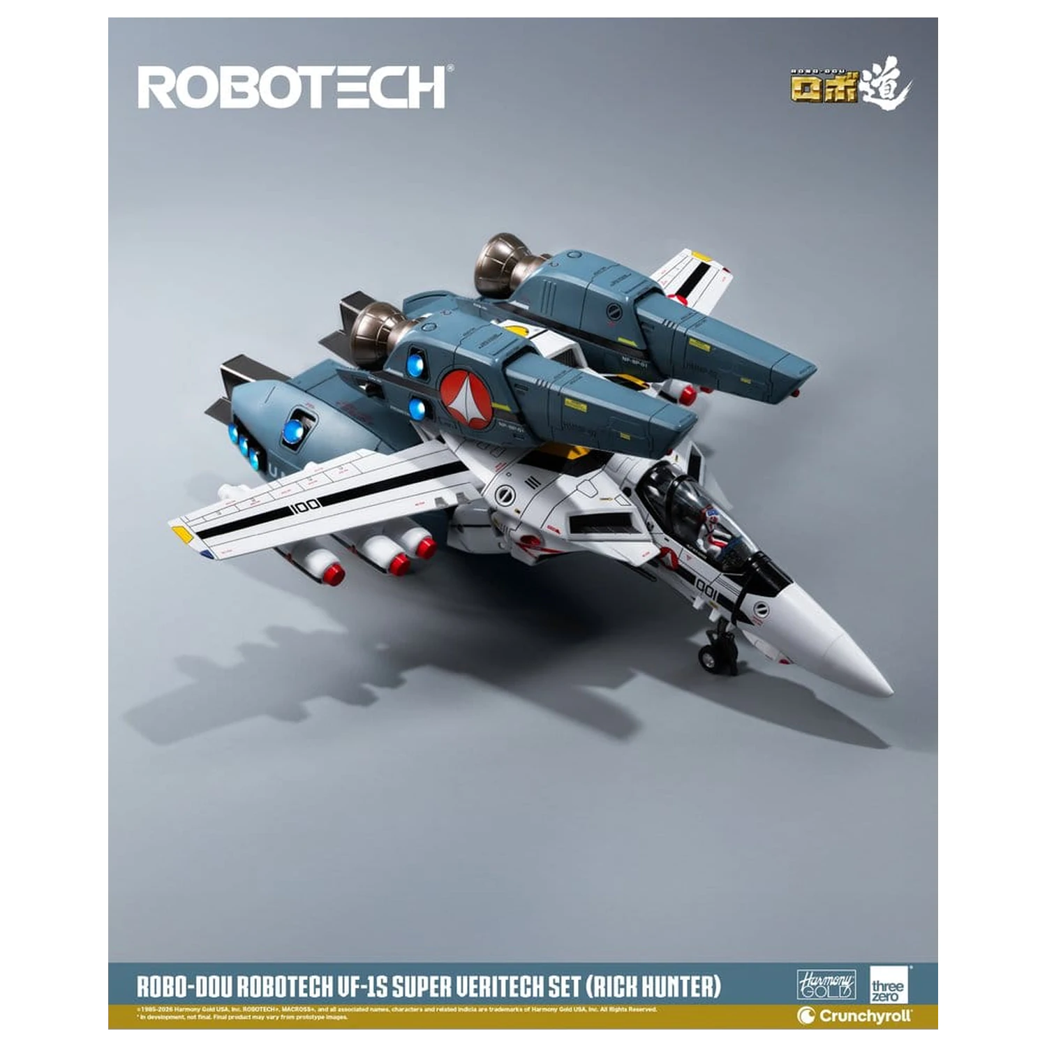 Robotech Robo-Dou Actionfigur VF-1S Super Veritech Set (Rick Hunter) 20 cm Produktfoto