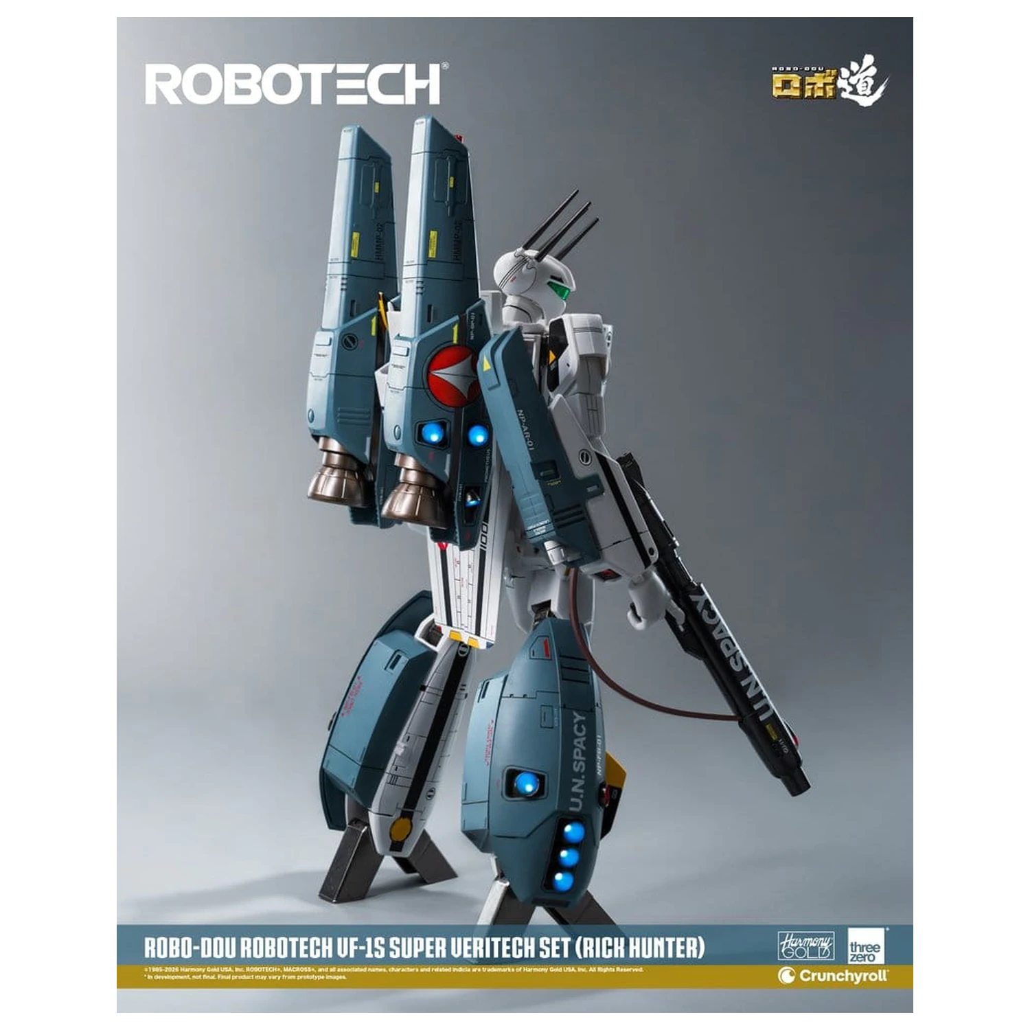 Robotech Robo-Dou Actionfigur VF-1S Super Veritech Set (Rick Hunter) 20 cm Produktfoto