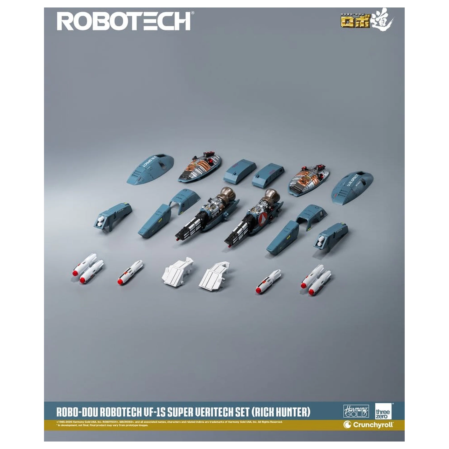Robotech Robo-Dou Actionfigur VF-1S Super Veritech Set (Rick Hunter) 20 cm Produktfoto
