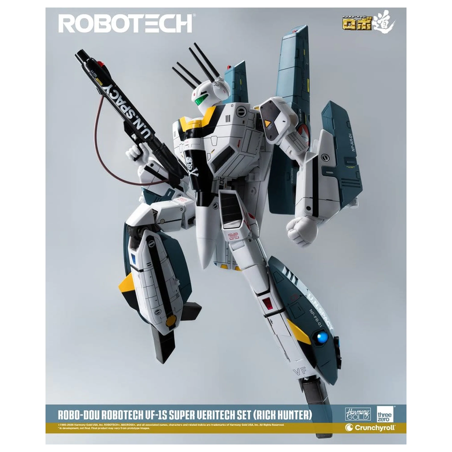 Robotech Robo-Dou Actionfigur VF-1S Super Veritech Set (Rick Hunter) 20 cm Produktfoto