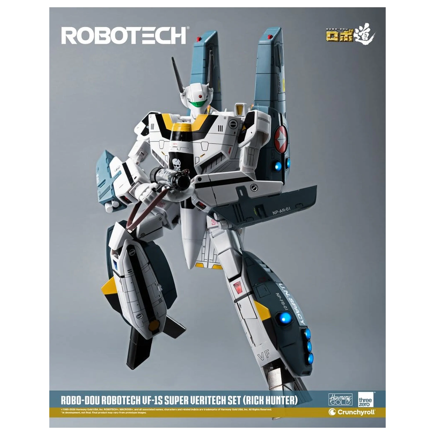 Robotech Robo-Dou Actionfigur VF-1S Super Veritech Set (Rick Hunter) 20 cm Produktfoto