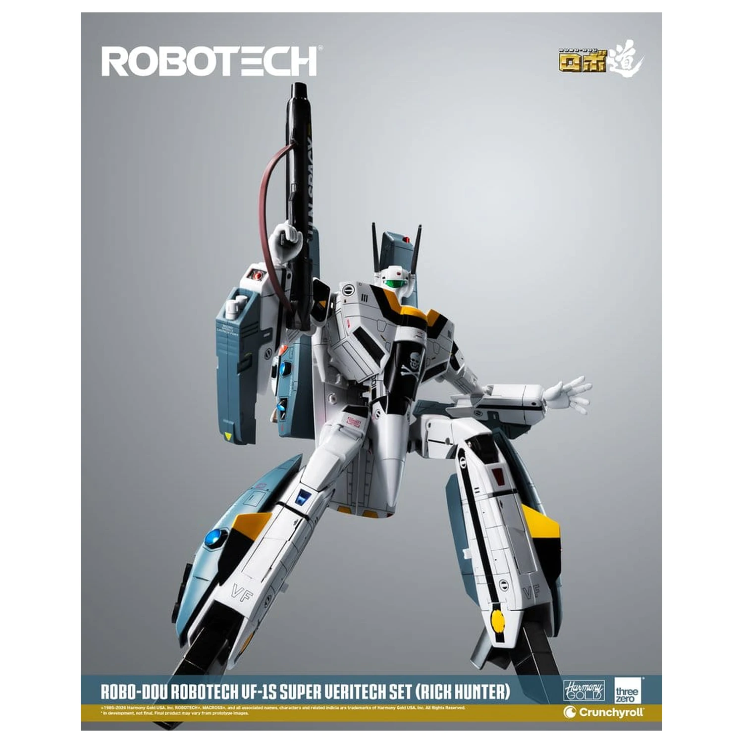 Robotech Robo-Dou Actionfigur VF-1S Super Veritech Set (Rick Hunter) 20 cm Produktfoto