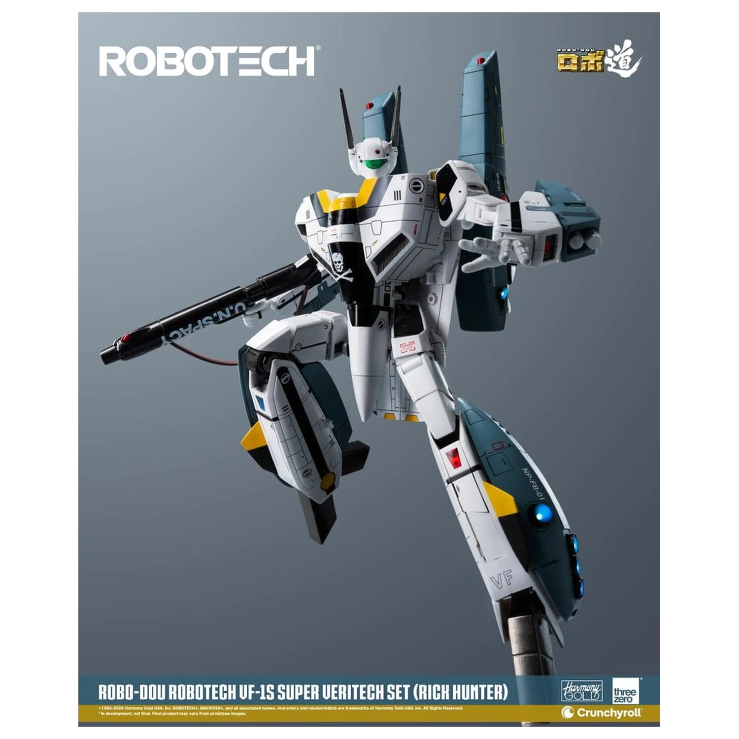 Robotech Robo-Dou Actionfigur VF-1S Super Veritech Set (Rick Hunter) 20 cm Produktfoto