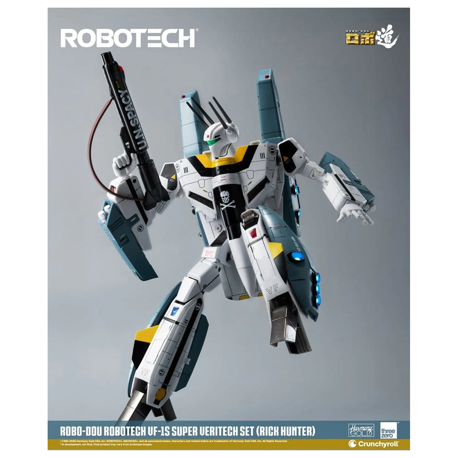 Robotech Robo-Dou Actionfigur VF-1S Super Veritech Set (Rick Hunter) 20 cm Produktfoto