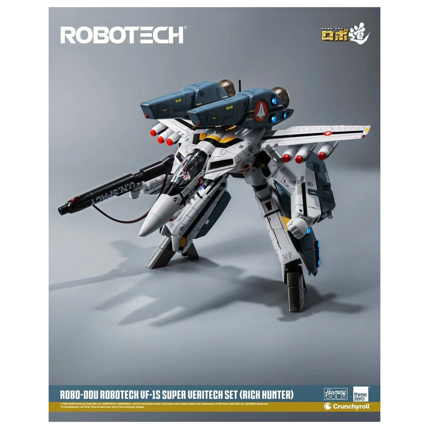 Robotech Robo-Dou Actionfigur VF-1S Super Veritech Set (Rick Hunter) 20 cm Produktfoto