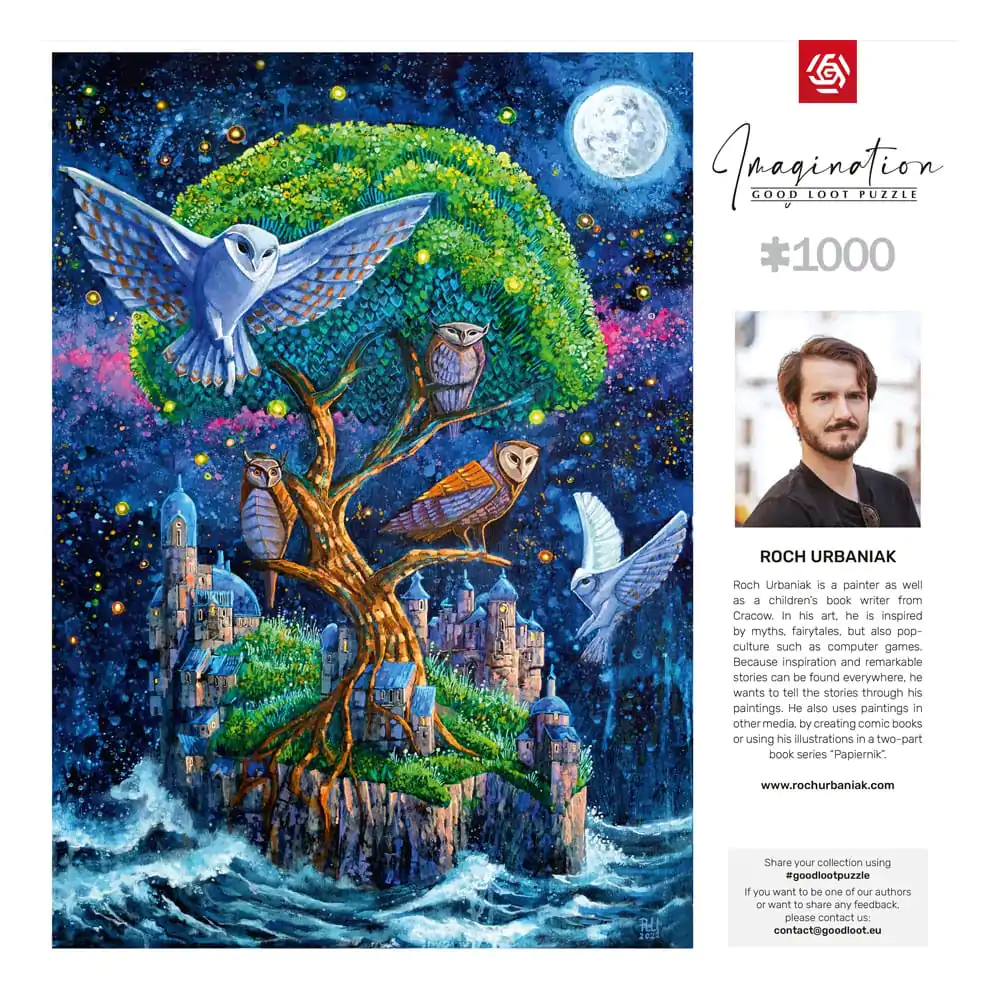 Roch Urbaniak Imagination Puzzle Owl Island / Wyspa Sów (1000 Teile) termékfotó