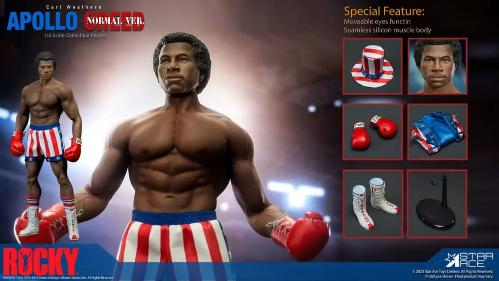 Rocky Statue 1/6 Apollo Creed Normal Version 36 cm Produktfoto