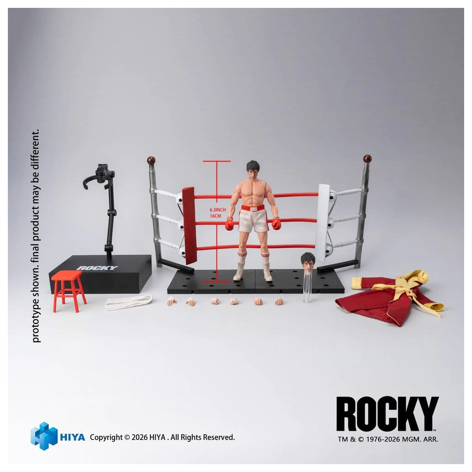 Rocky I Exquisite Super Actionfigur 1/12 Rocky 16 cm Produktfoto