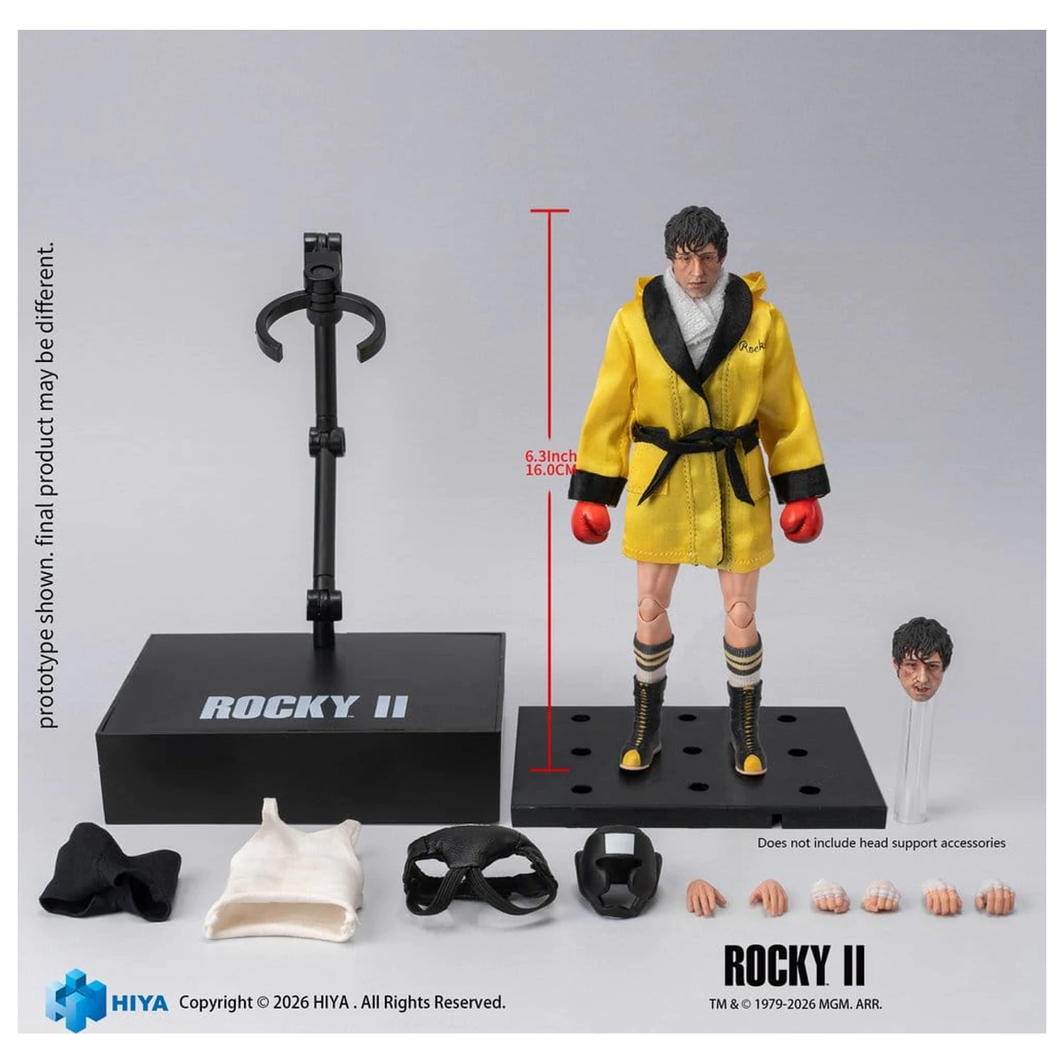 Rocky II Exquisite Super Actionfigur 1/12 Rocky Boxer Version 16 cm Produktfoto