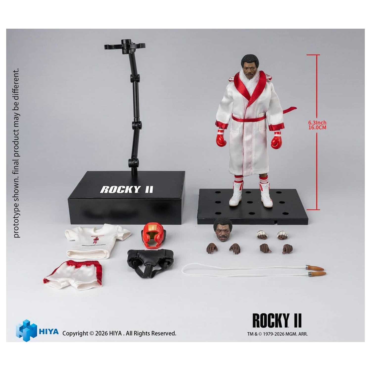 Rocky II Exquisite Super Actionfigur 1/12 Apollo 16 cm Produktfoto