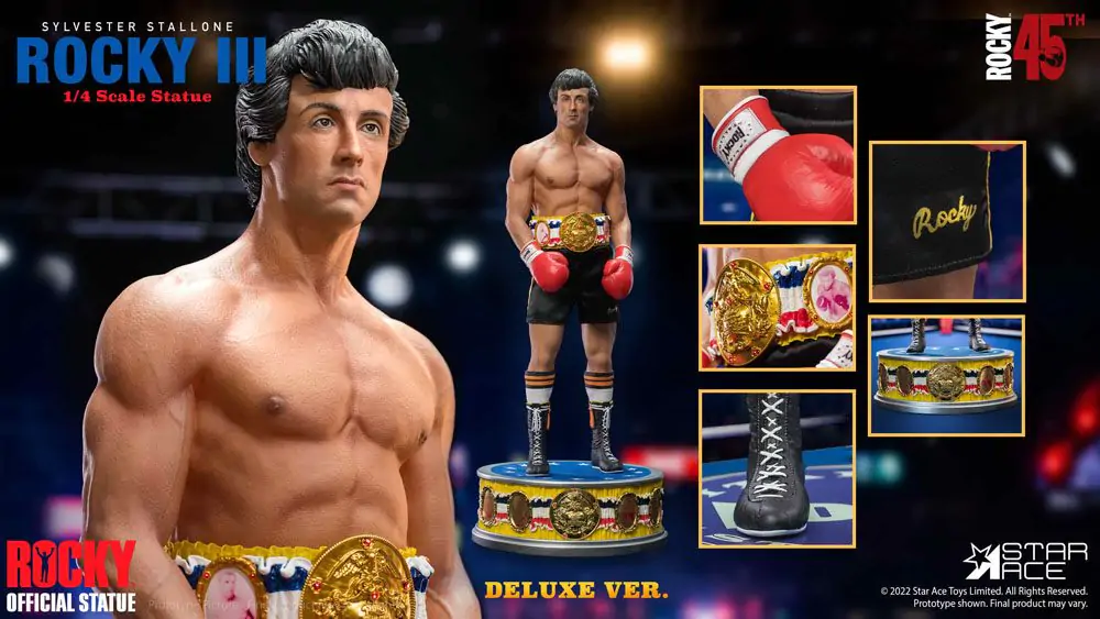 Rocky III Statue 1/4 Rocky Balboa Deluxe Ausführung 46 cm Produktfoto