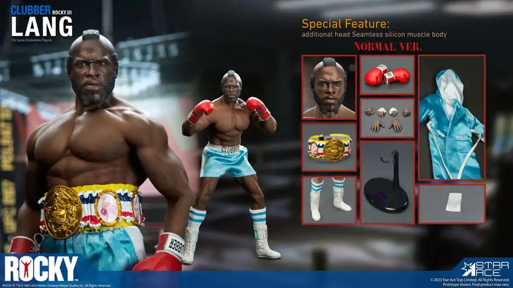 Rocky III Statue 1/6 Clubber Lang Normal Version 30 cm Produktfoto