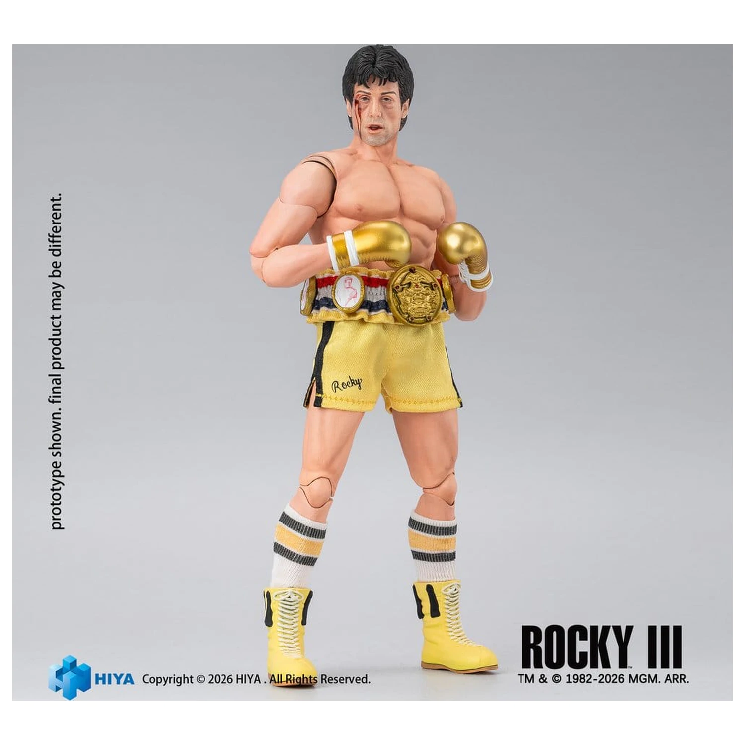 Rocky III Exquisite Super Actionfigur 1/12 Rocky Boxer Version 16 cm Produktfoto