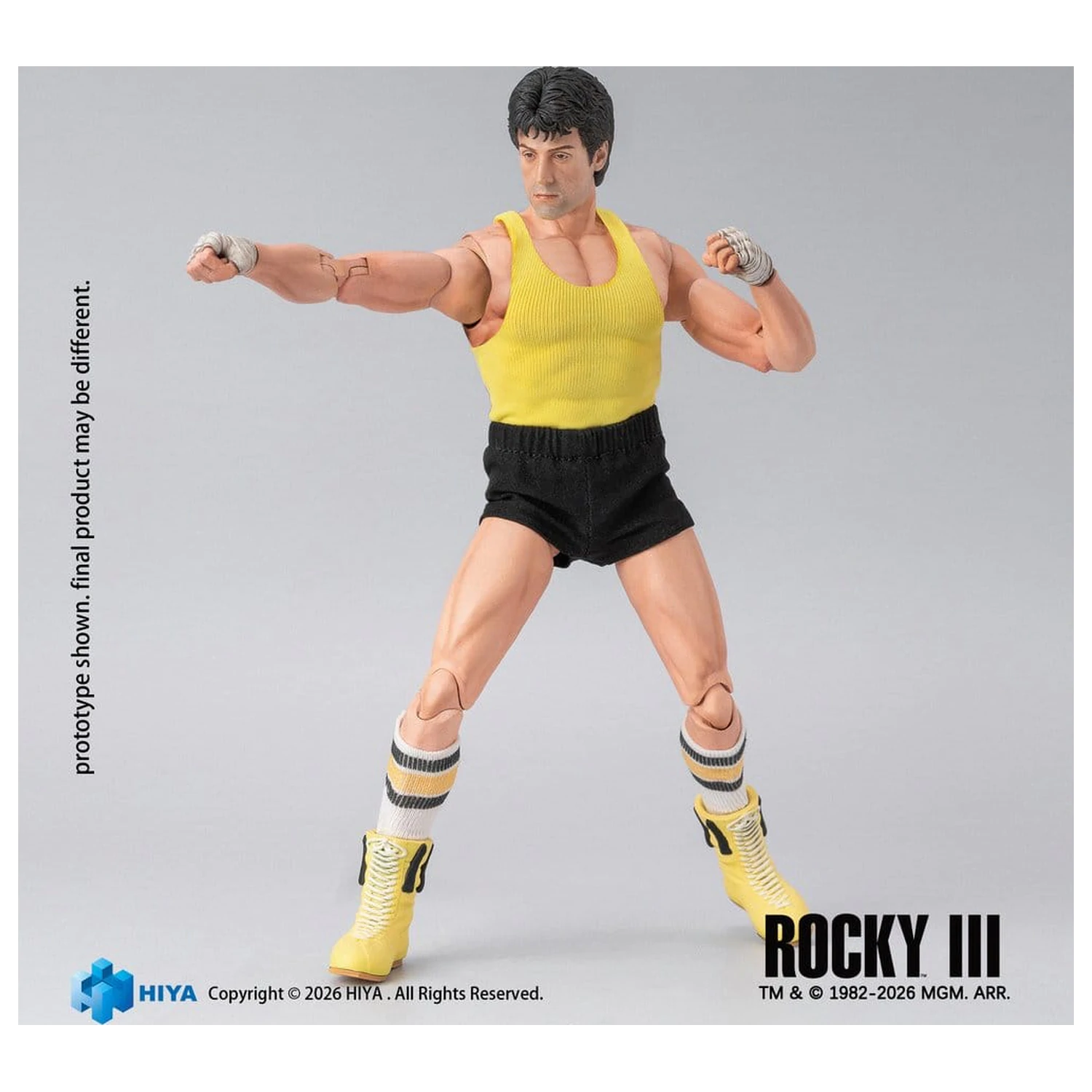 Rocky III Exquisite Super Actionfigur 1/12 Rocky Boxer Version 16 cm Produktfoto