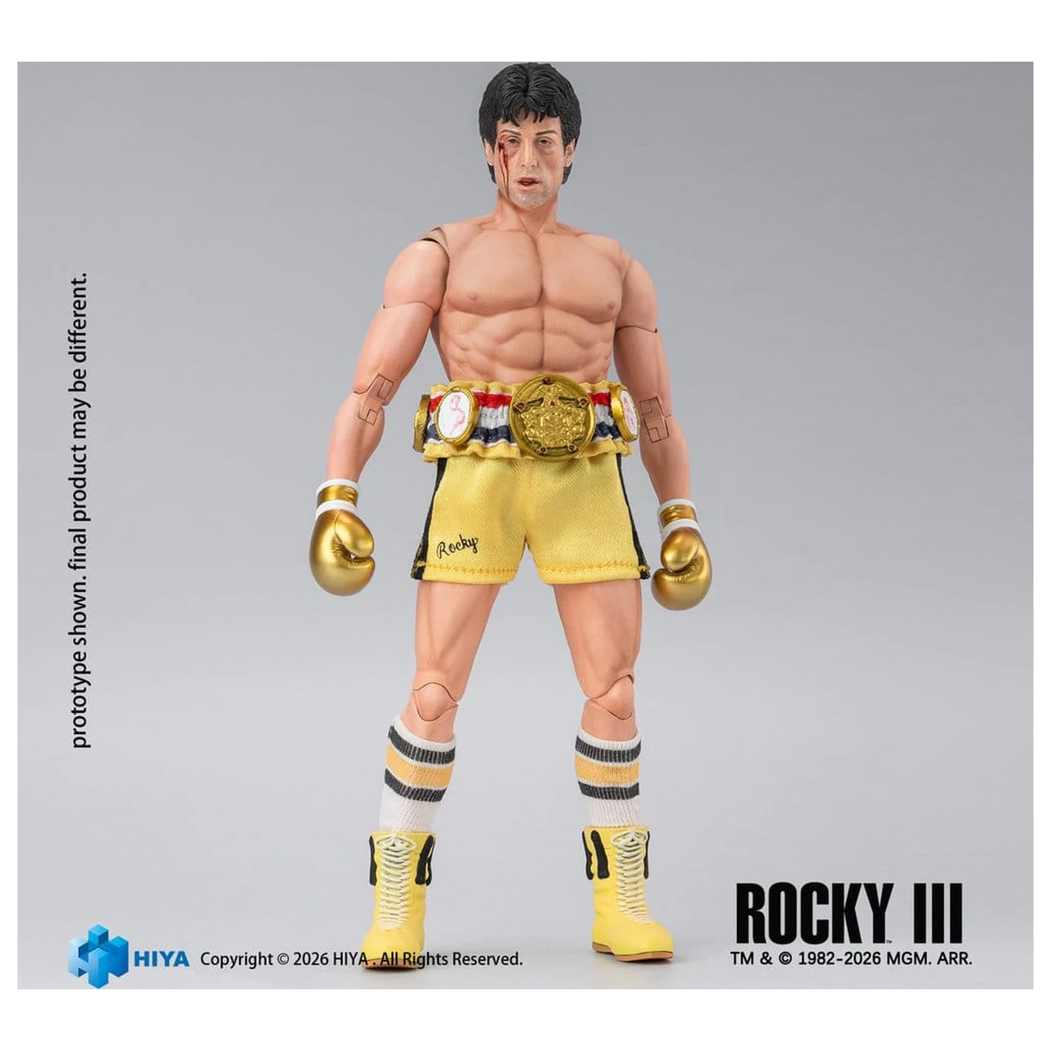 Rocky III Exquisite Super Actionfigur 1/12 Rocky Boxer Version 16 cm Produktfoto
