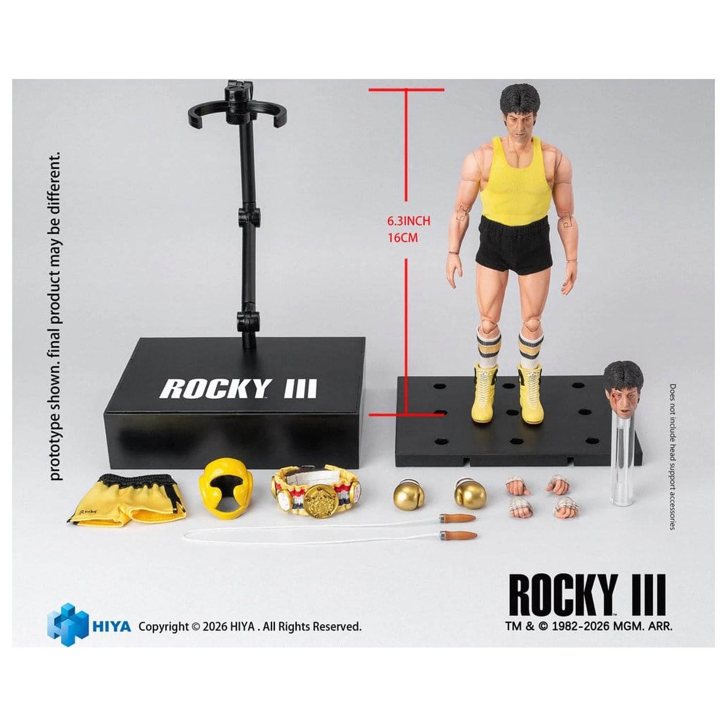 Rocky III Exquisite Super Actionfigur 1/12 Rocky Boxer Version 16 cm Produktfoto