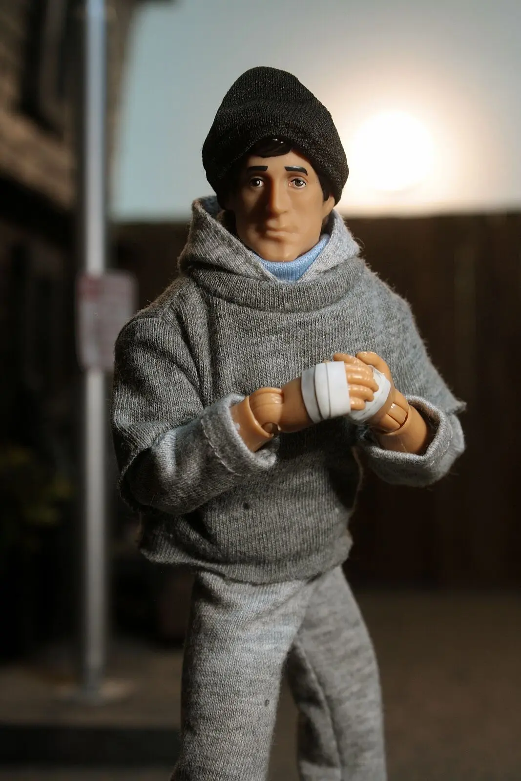 Rocky Actionfigur Neuer Rocky Balboa im Trainingsanzug 20 cm Produktfoto