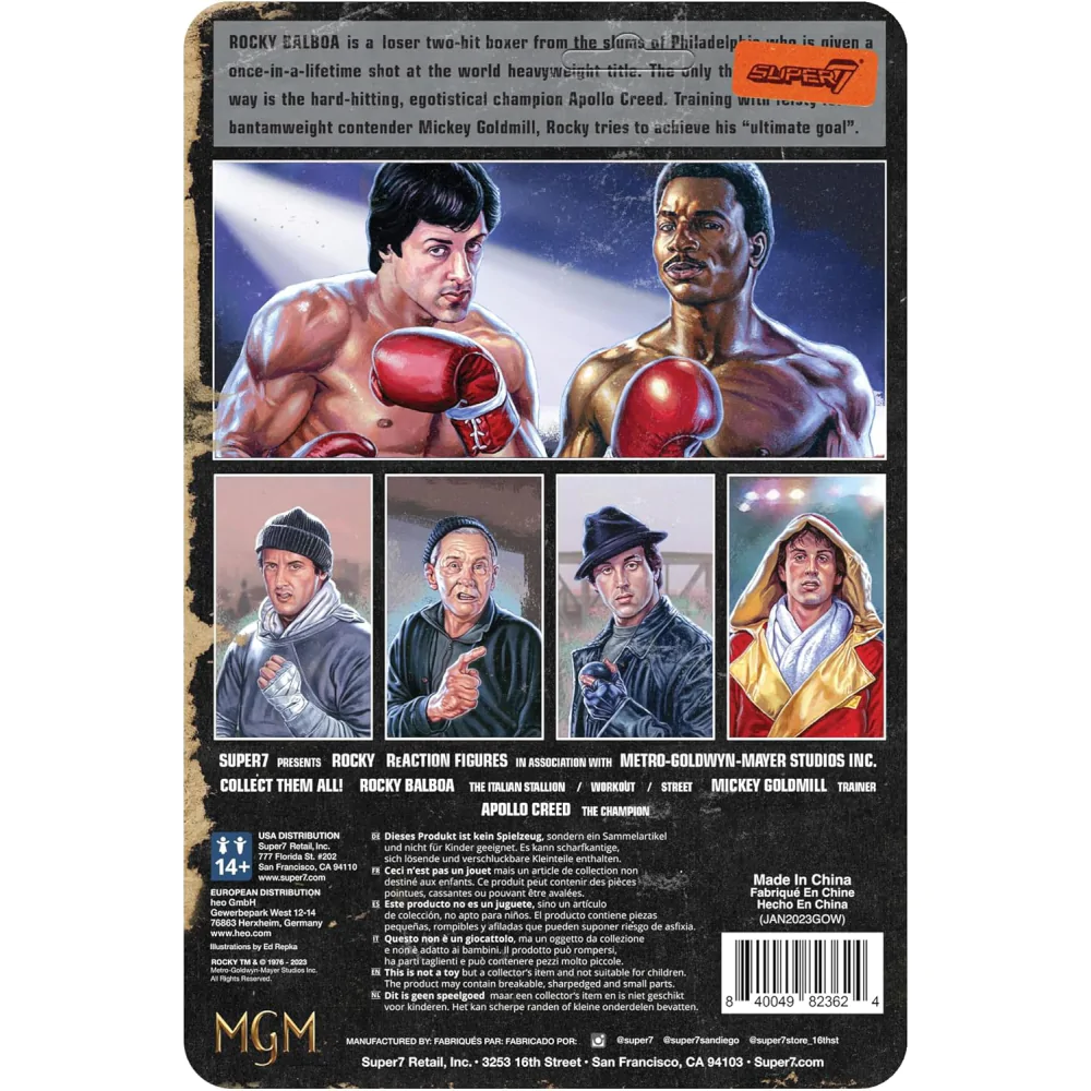 Rocky ReAction Actionfigur Wave 03 Rocky Italian Stalone (Rocky I) 10 cm Produktfoto