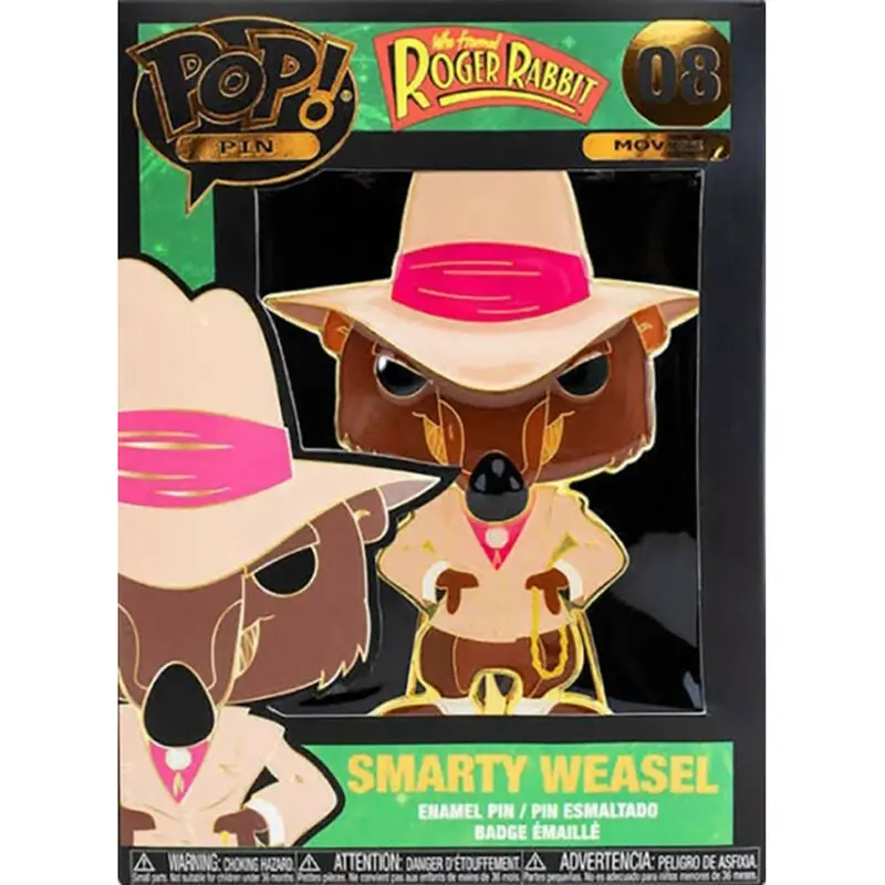 Roger Rabbit POP! Ansteck-Pin Smarty Weasel 10 cm Produktfoto