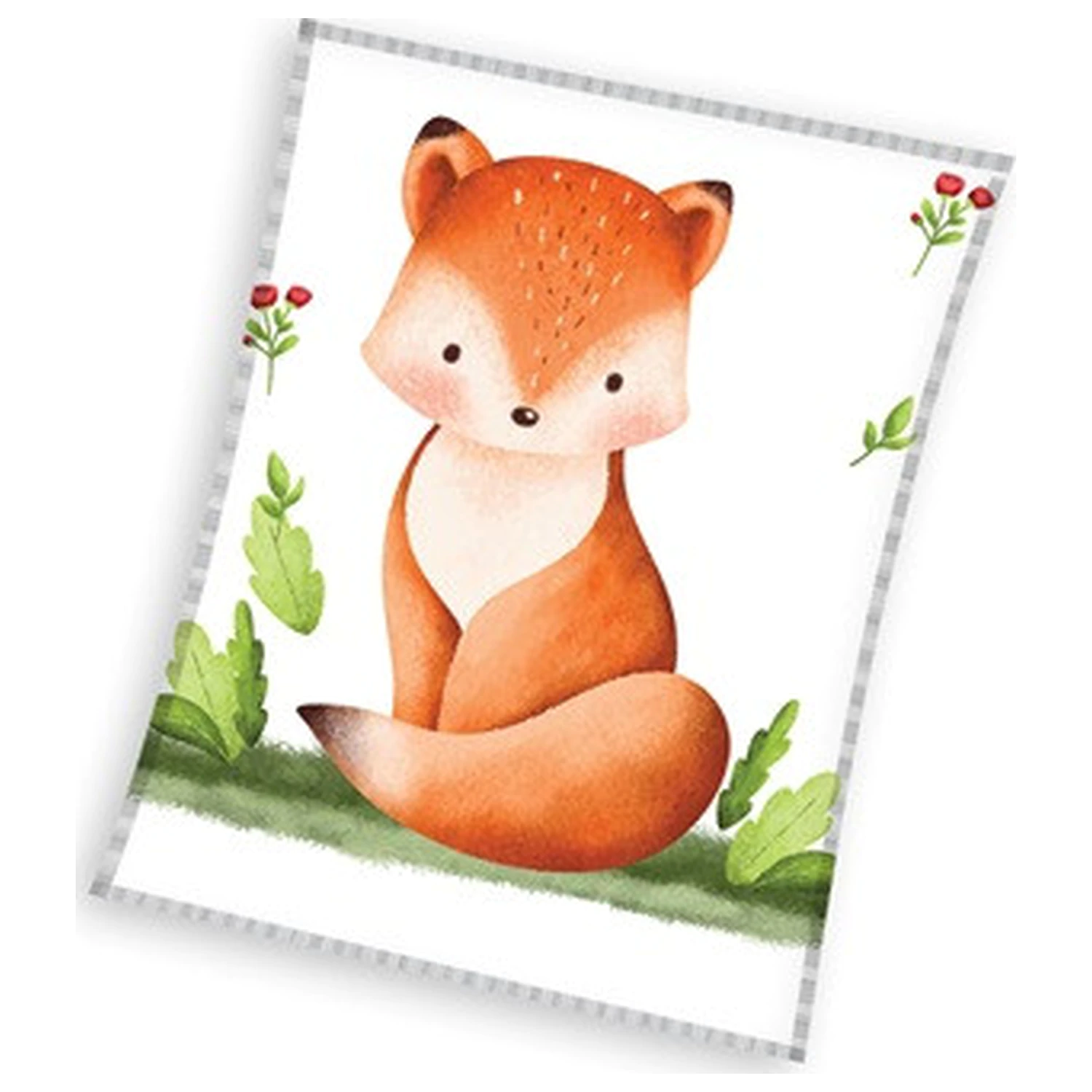 Rusty the Fox Fleece Decke Produktfoto