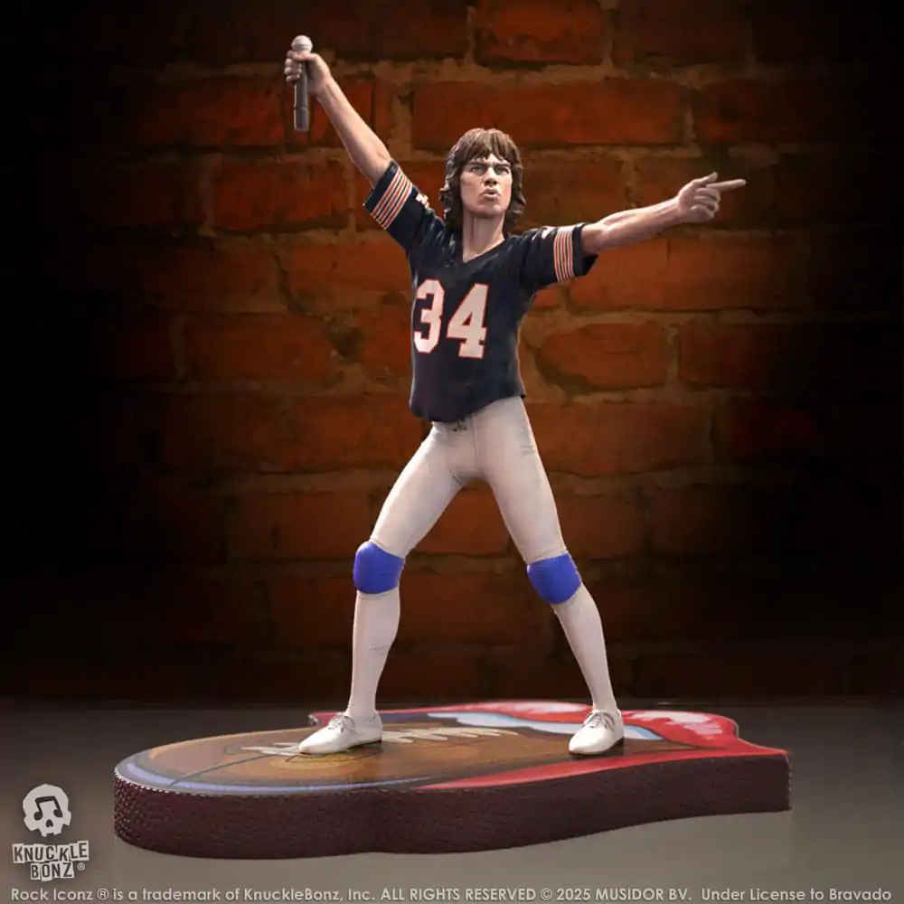 Rolling Stones Rock Iconz Statue Mick Jagger US Tour 1981 (Black Jersey) 22 cm Produktfoto