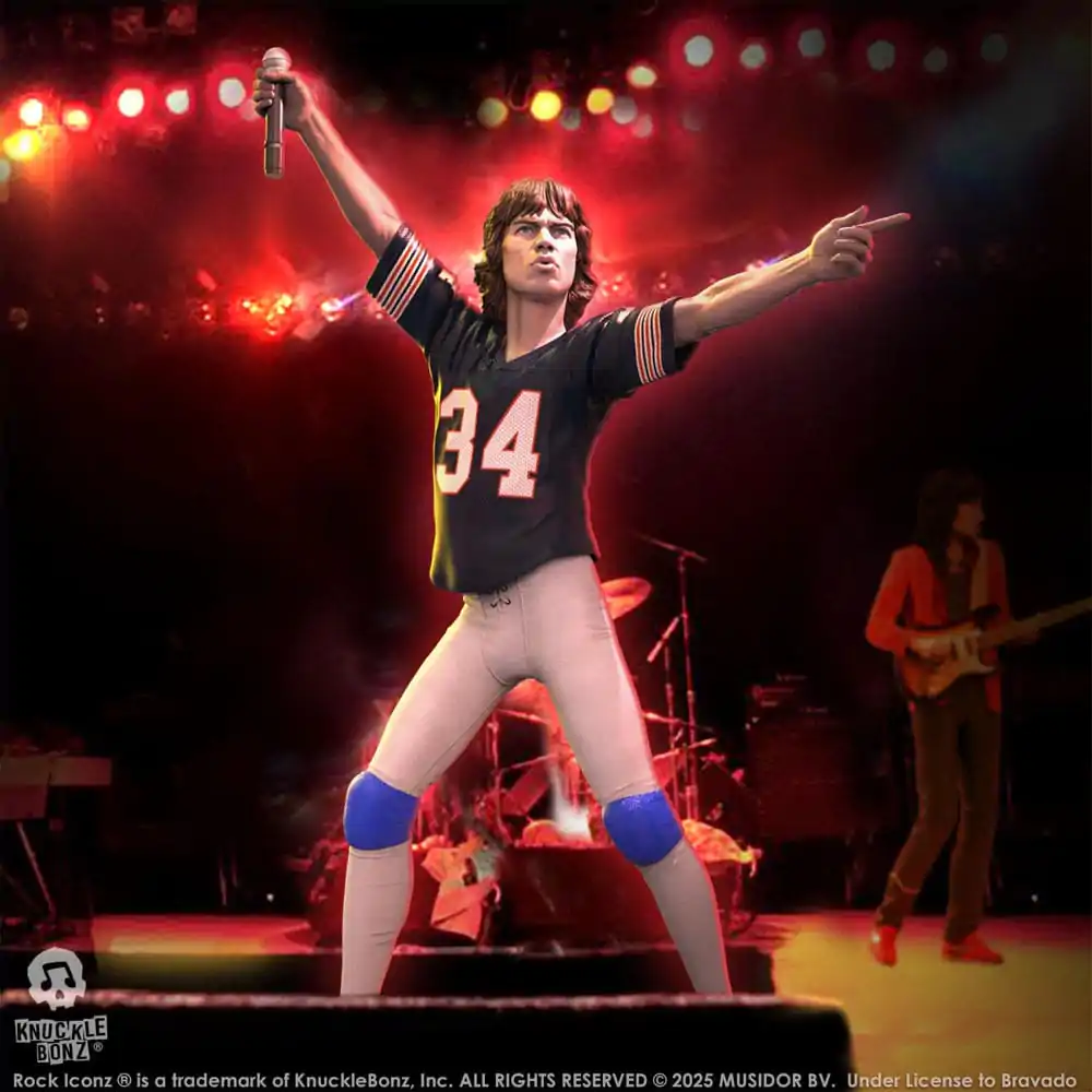 Rolling Stones Rock Iconz Statue Mick Jagger US Tour 1981 (Black Jersey) 22 cm Produktfoto