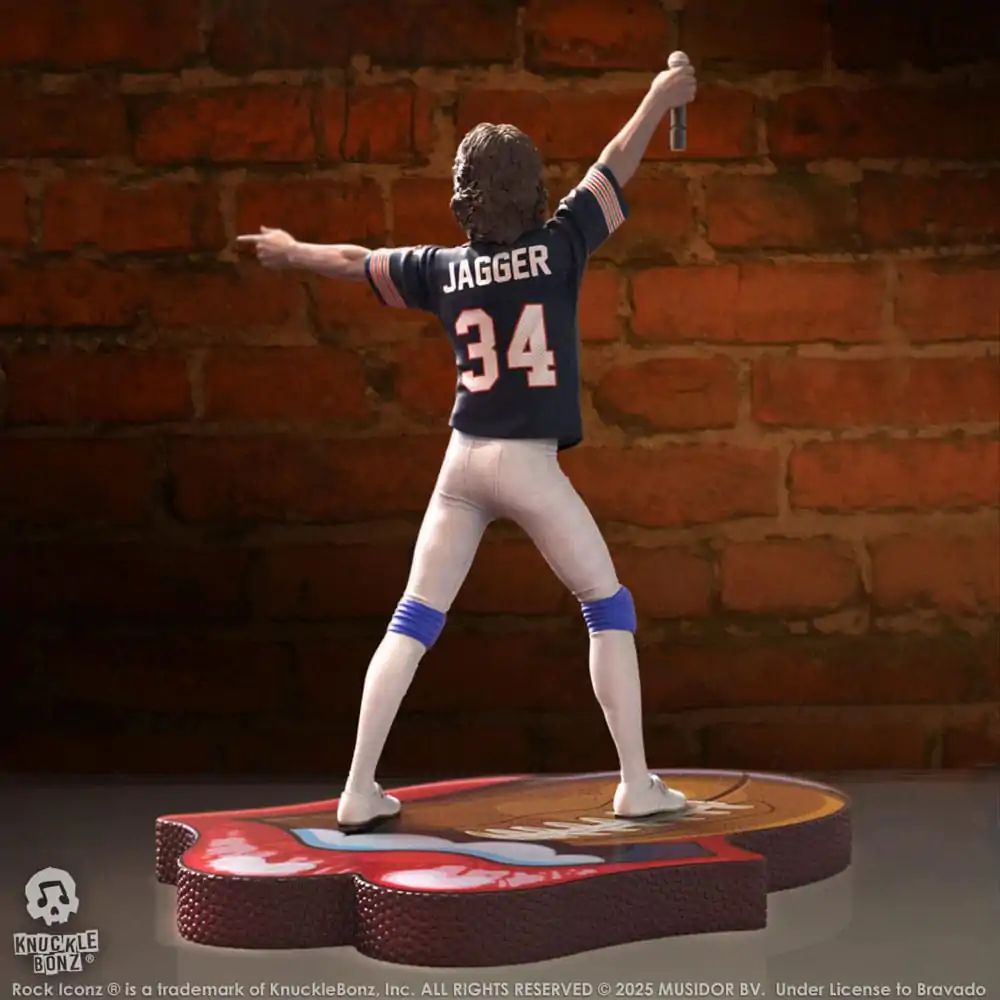 Rolling Stones Rock Iconz Statue Mick Jagger US Tour 1981 (Black Jersey) 22 cm Produktfoto