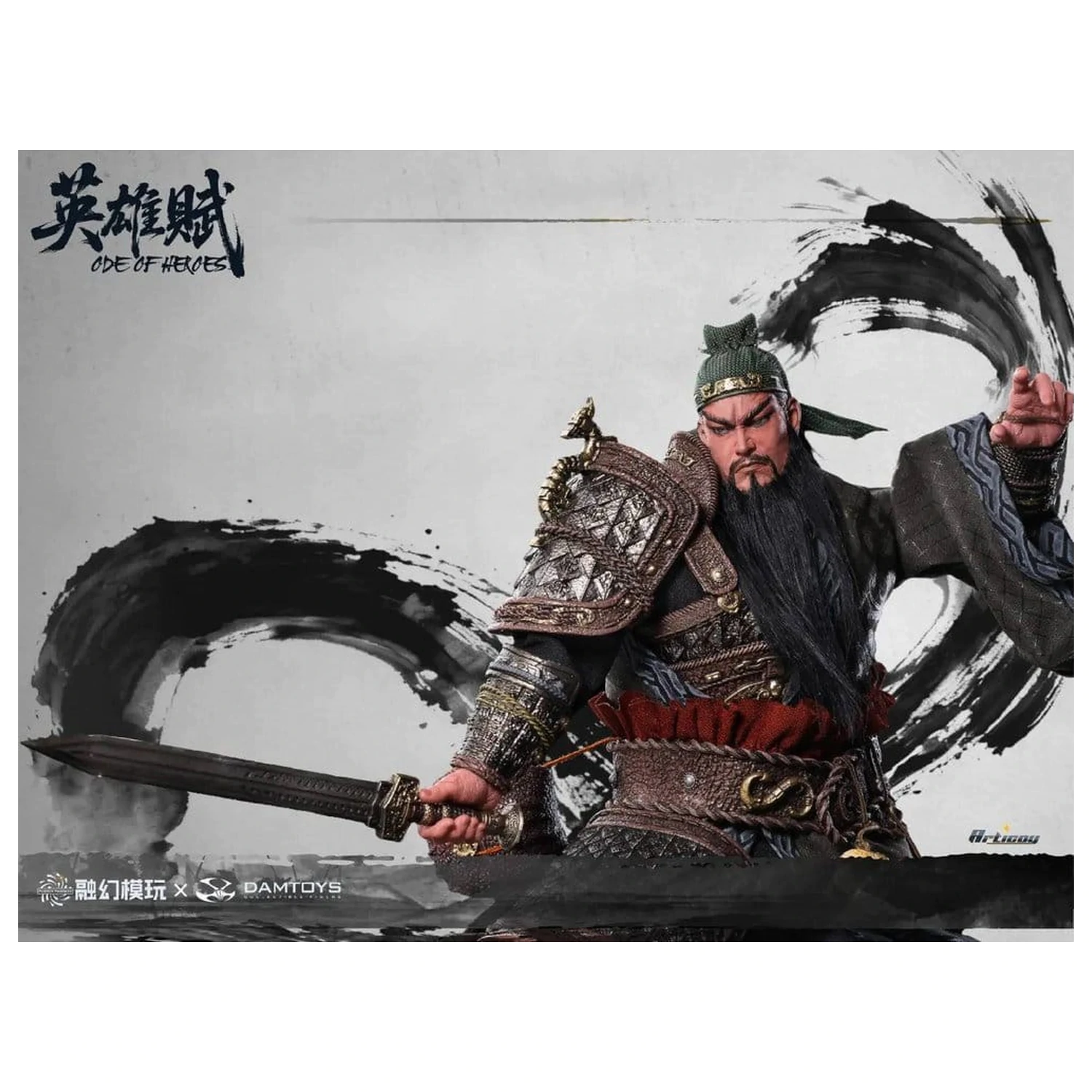 Romance of the Three Kingdoms Actionfigur 1/12 Ode of Heroes: Guan Yu (Deluxe) 17 cm Produktfoto
