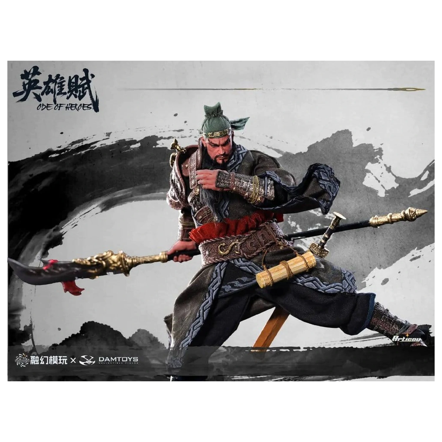 Romance of the Three Kingdoms Actionfigur 1/12 Ode of Heroes: Guan Yu (Deluxe) 17 cm Produktfoto
