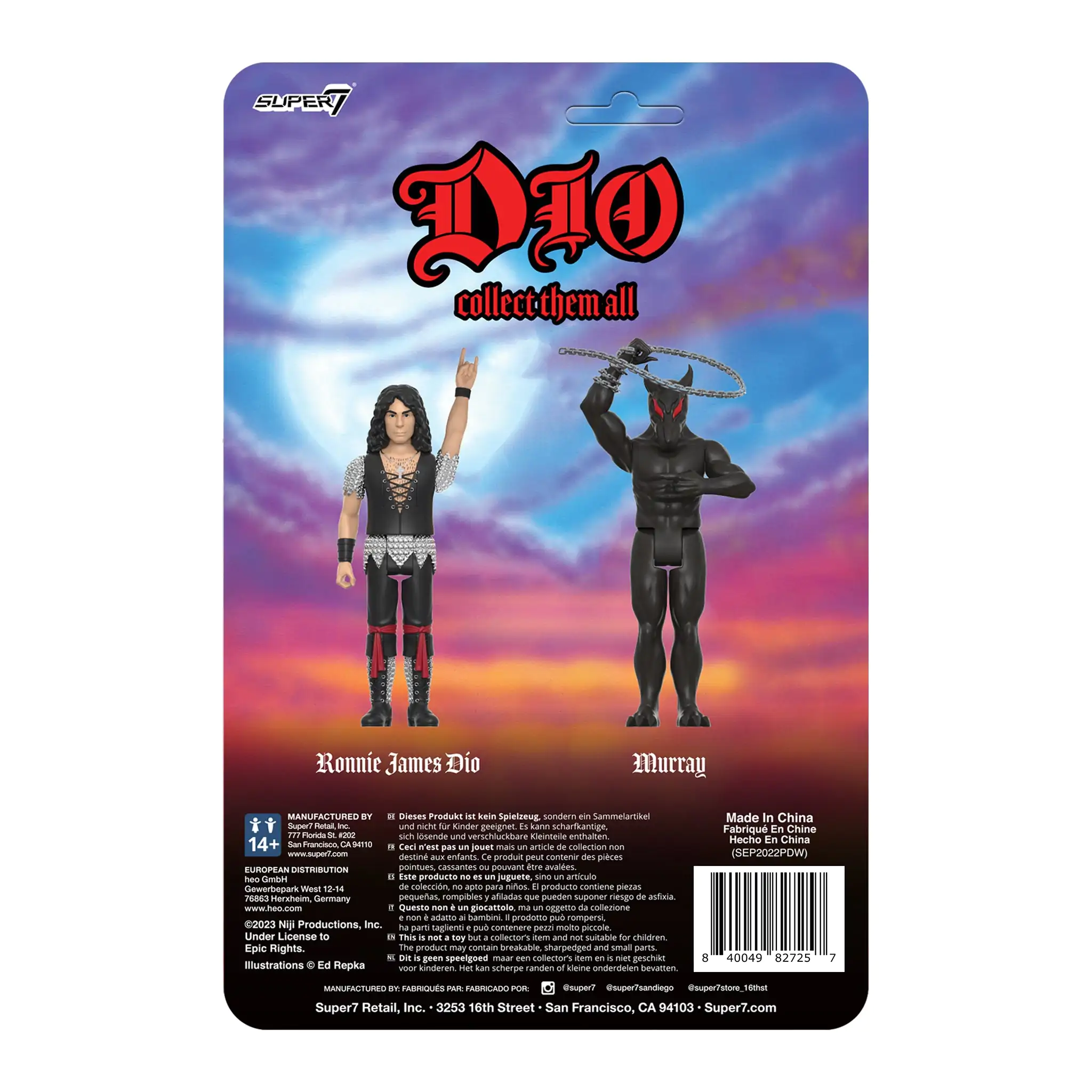 Ronnie James Dio  ReAction Actionfigur Murray 10 cm Produktfoto