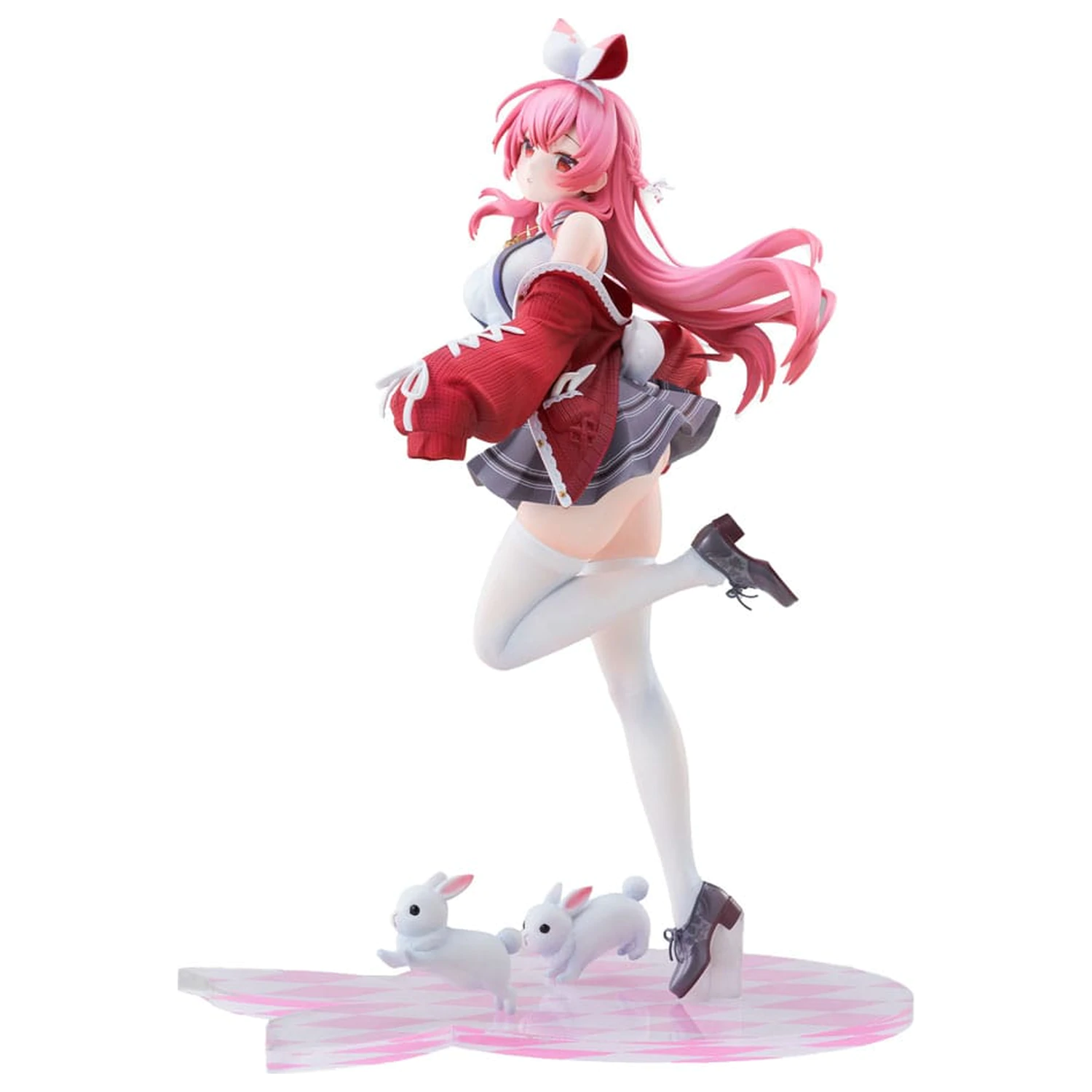 Rosuuri Original Character PVC Statue 1/7 White Rabbit Rosu Freizeitkleidung Ver. 25 cm Produktfoto