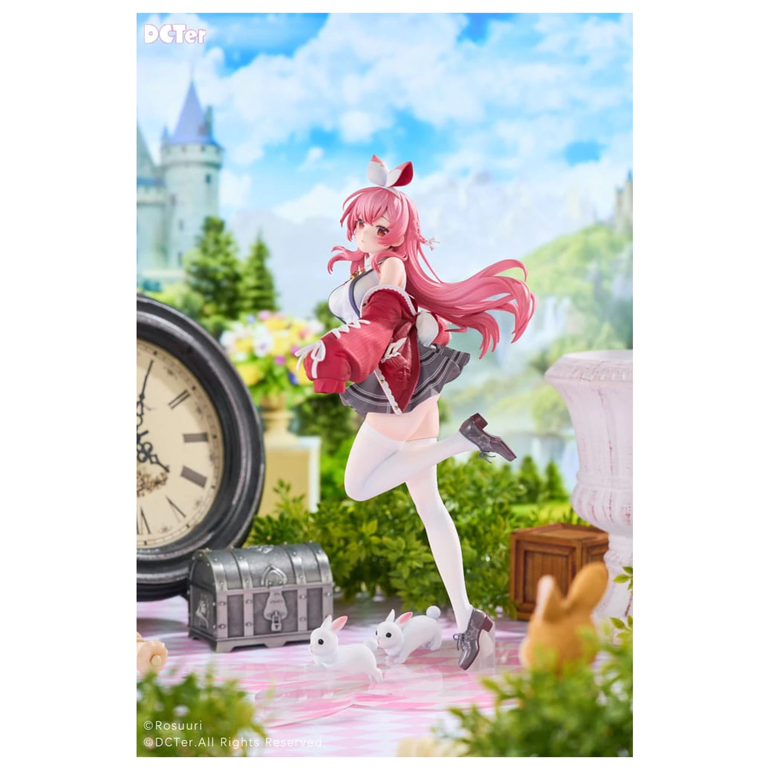 Rosuuri Original Character PVC Statue 1/7 White Rabbit Rosu Freizeitkleidung Ver. 25 cm Produktfoto