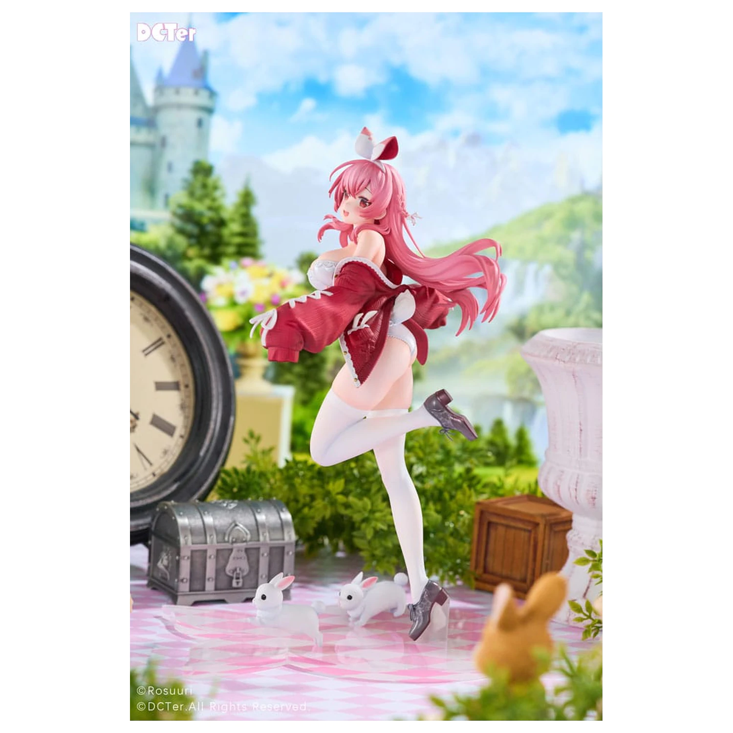 Rosuuri Original Character PVC Statue 1/7 White Rabbit Rosu Swimsuit Ver. 25 Zentimeter Produktfoto