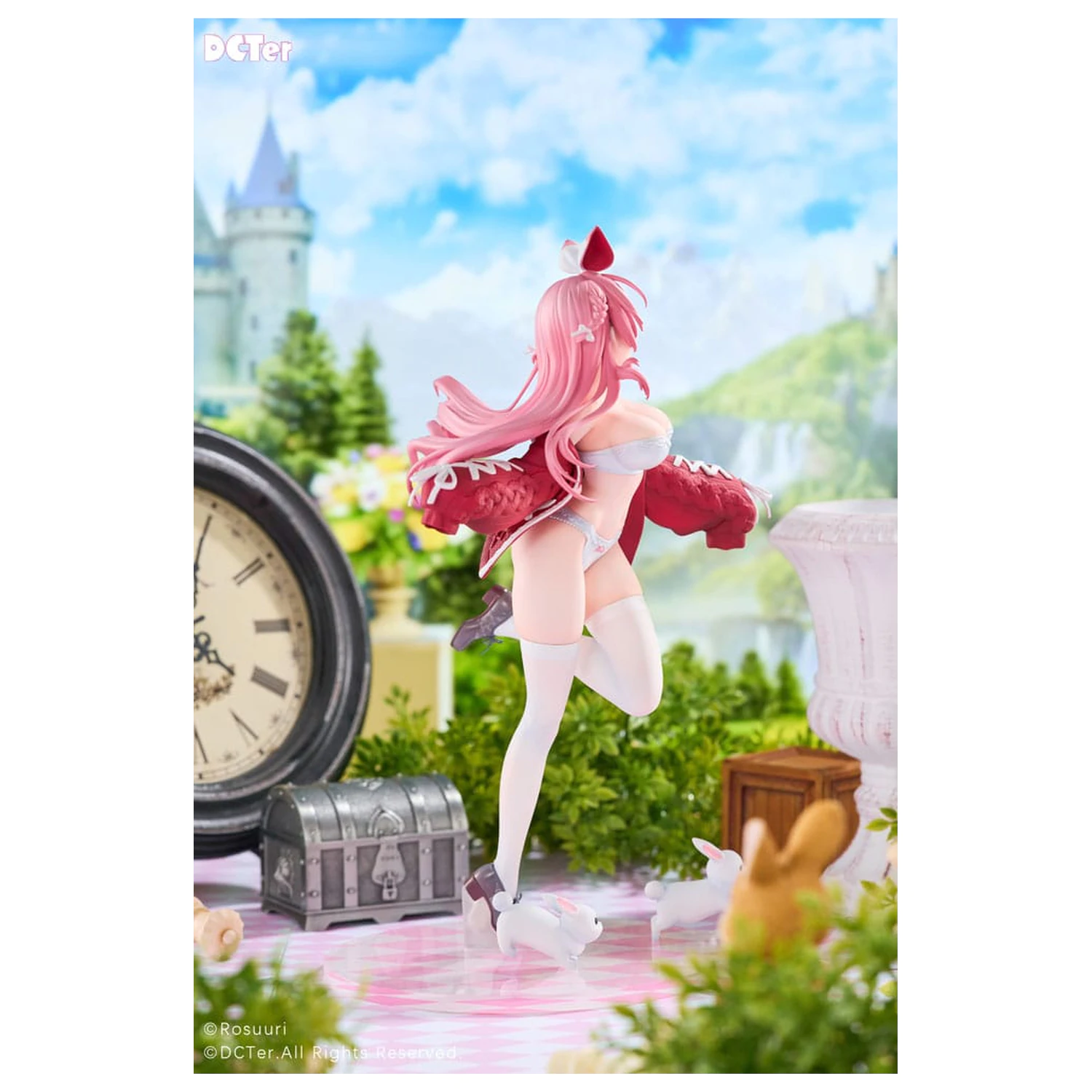 Rosuuri Original Character PVC Statue 1/7 White Rabbit Rosu Swimsuit Ver. 25 Zentimeter Produktfoto