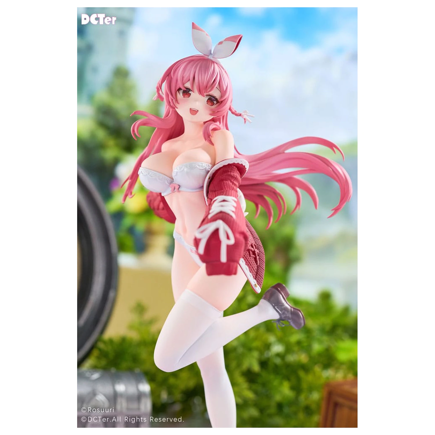 Rosuuri Original Character PVC Statue 1/7 White Rabbit Rosu Swimsuit Ver. 25 Zentimeter Produktfoto