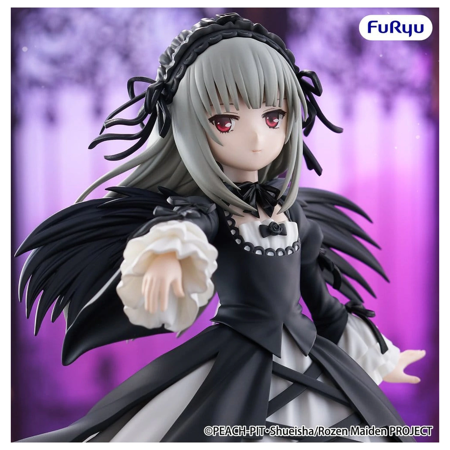 Rozen Maiden Trio-Try-iT PVC Statue Suigintou 18 cm Produktfoto