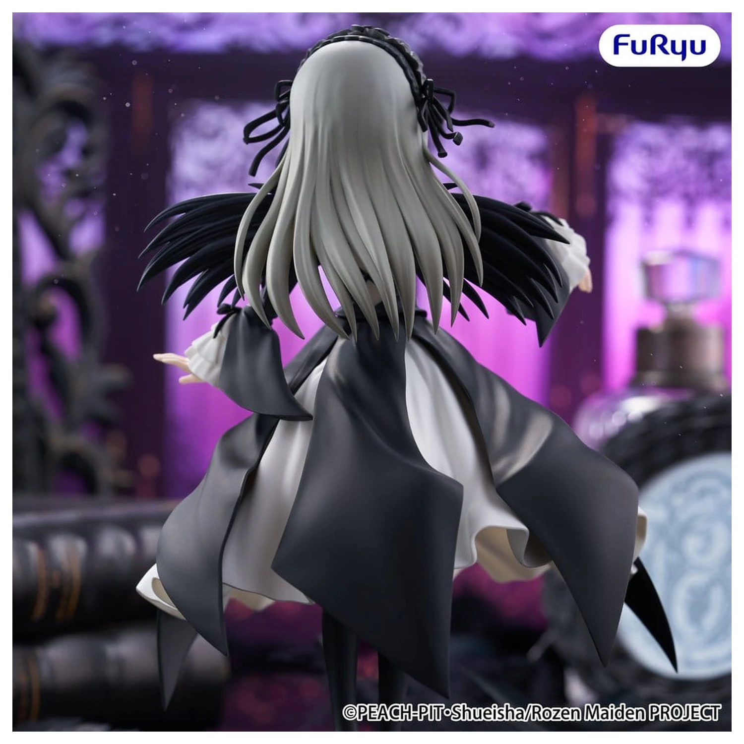 Rozen Maiden Trio-Try-iT PVC Statue Suigintou 18 cm Produktfoto