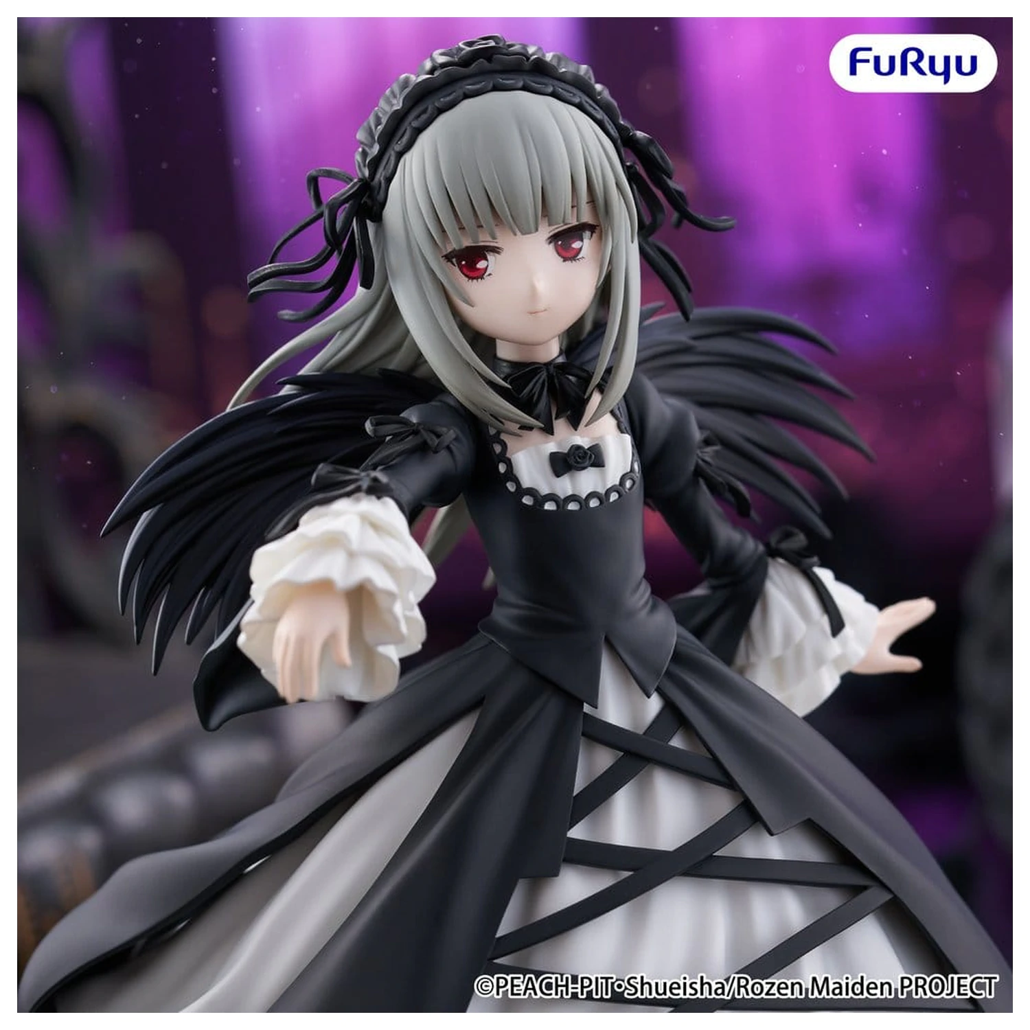 Rozen Maiden Trio-Try-iT PVC Statue Suigintou 18 cm Produktfoto