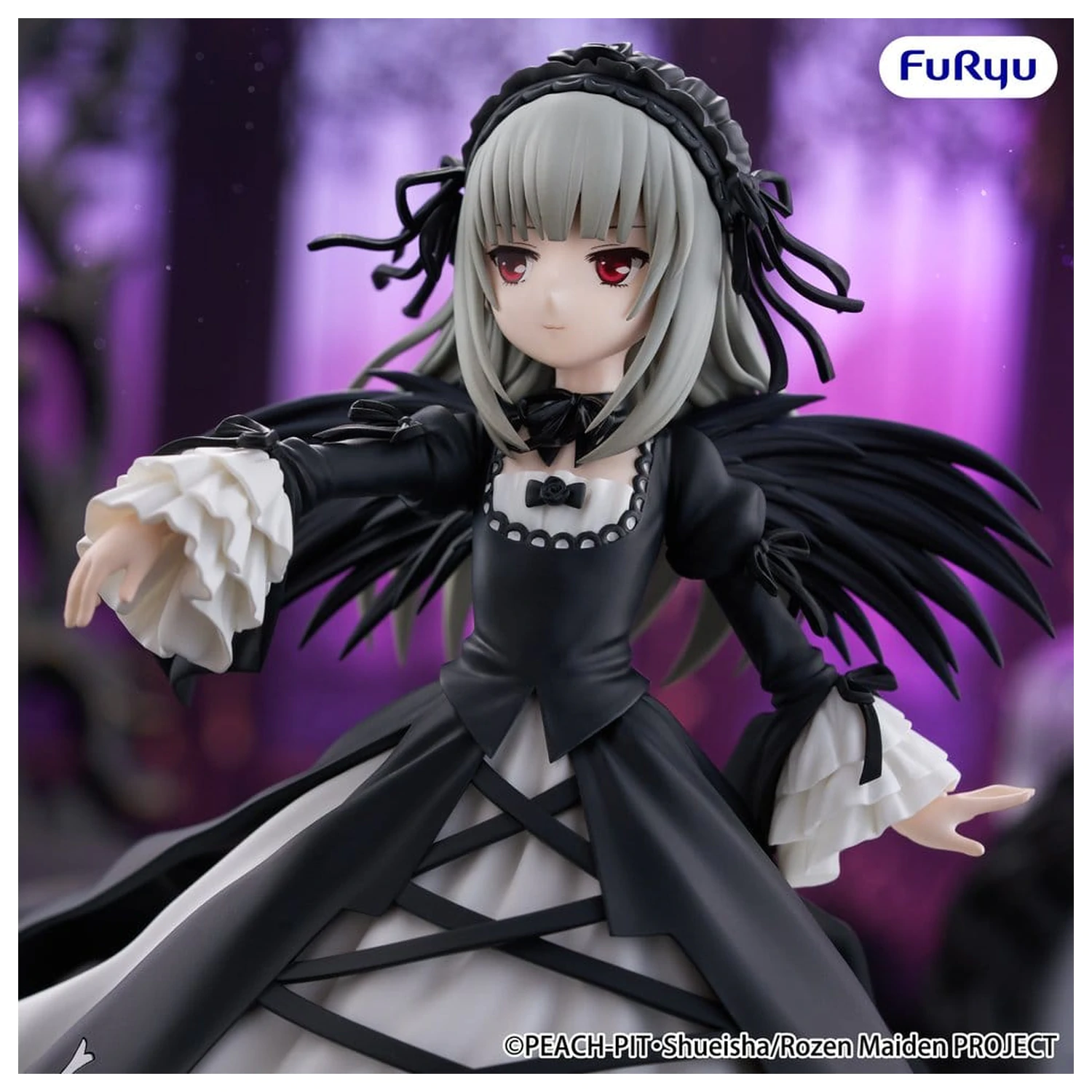 Rozen Maiden Trio-Try-iT PVC Statue Suigintou 18 cm Produktfoto