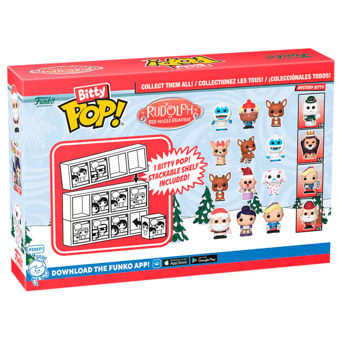 Rudolph Red Nosed Reindeer Bitty Funko POP! Vinyl Figuren 4er-Pack Rudolph Bumble Produktfoto