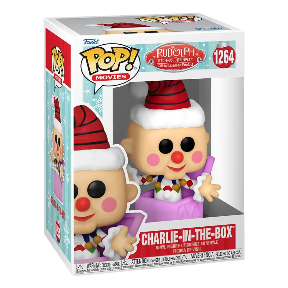 Rudolph the Red-Nosed Reindeer POP! Movies Vinyl Figur Charlie in the Box 9 cm termékfotó